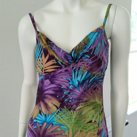 Host Pick!!  Multi-colored asymmetrical dress - Picture 2 of 4